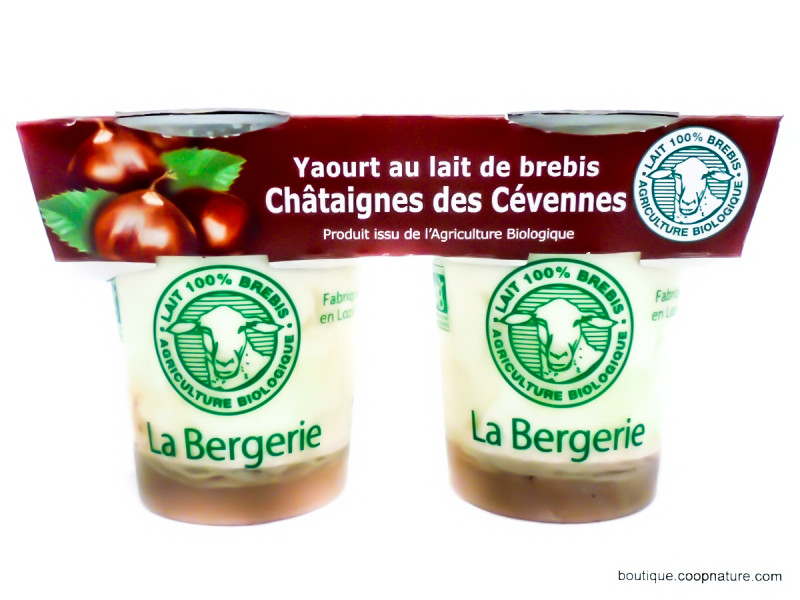 Yaourts de Brebis aux Châtaignes Bio 2x125g
