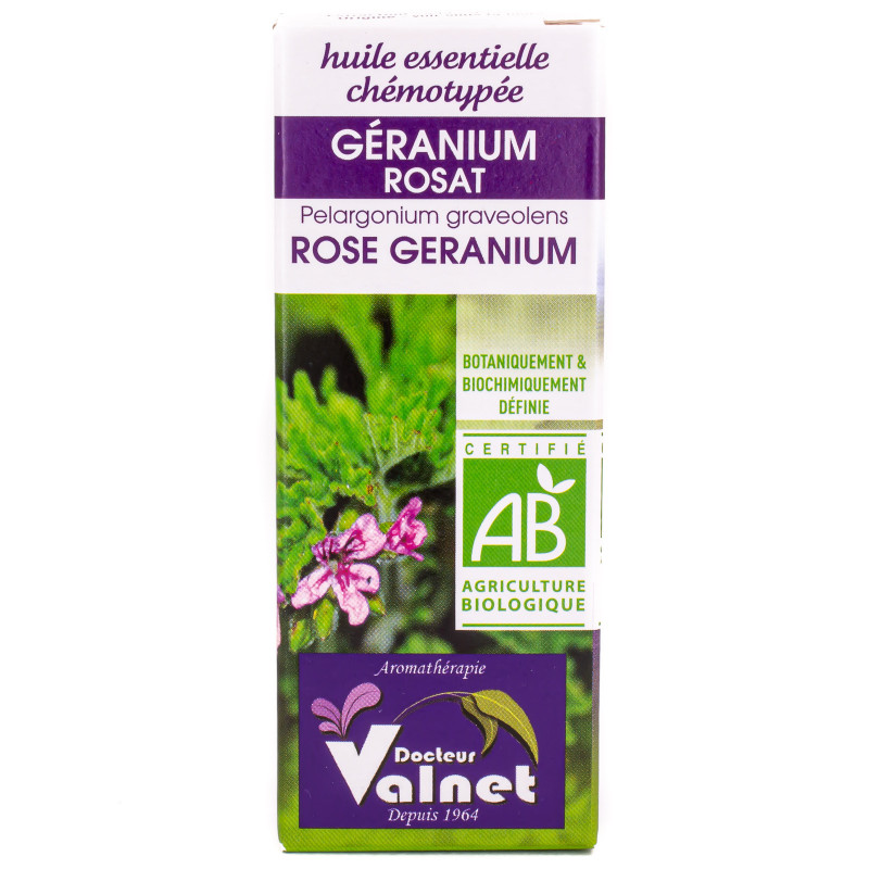 Huile Essentielle Géranium Rosat Bio 10ml