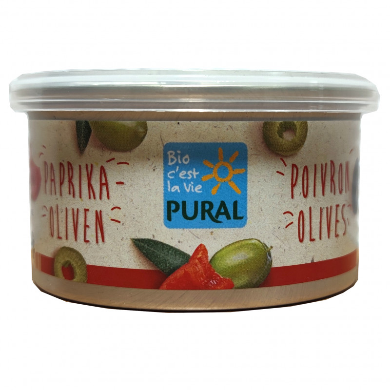 Pâté Végétal au Poivron et aux Olives Bio 125g