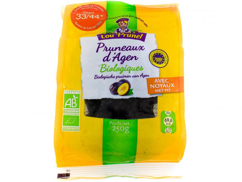 Pruneaux d'Agen avec Noyaux Bio 250g