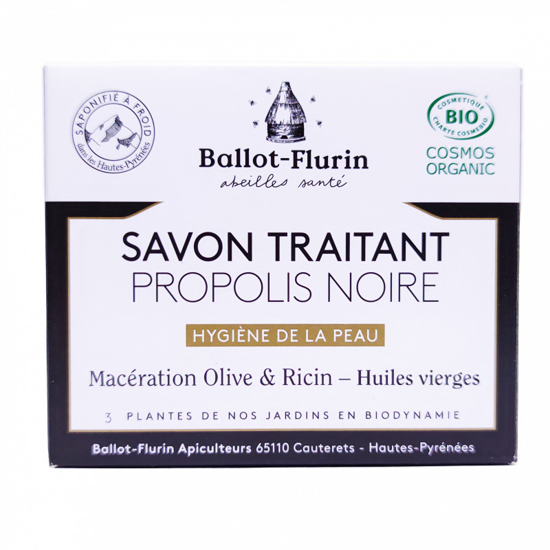 Savon Traitant Propolis Noire 100g Bio