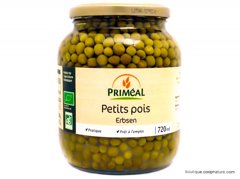 Petits pois Demeter Bio 680g