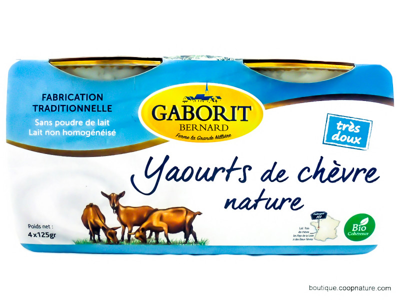 Yaourts de Chèvre Natures Bio 4x125g