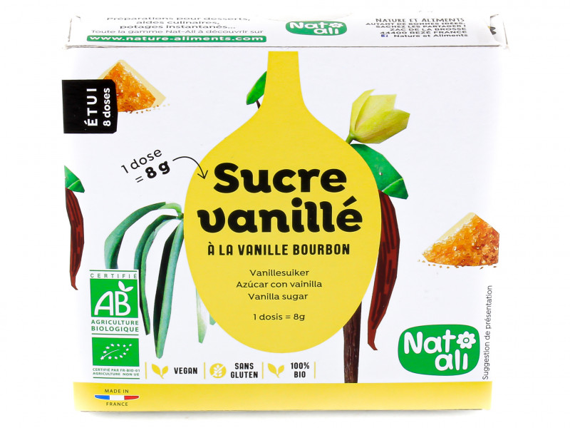 Sucre Vanillé Bio 8x8g