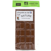 Tablette de Chocolat au Lait Nature Bio 100g