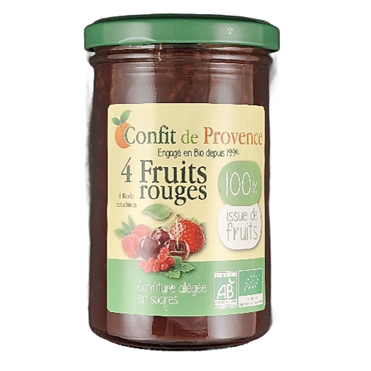 Confiture 4 Fruits Rouges 290g Bio