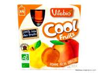 Purée Cool Fruits Pomme Pêche Abricot Acérola Bio 4x90g