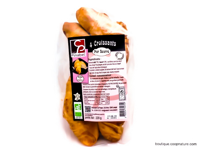 Croissants Pur Beurre Bio 220g