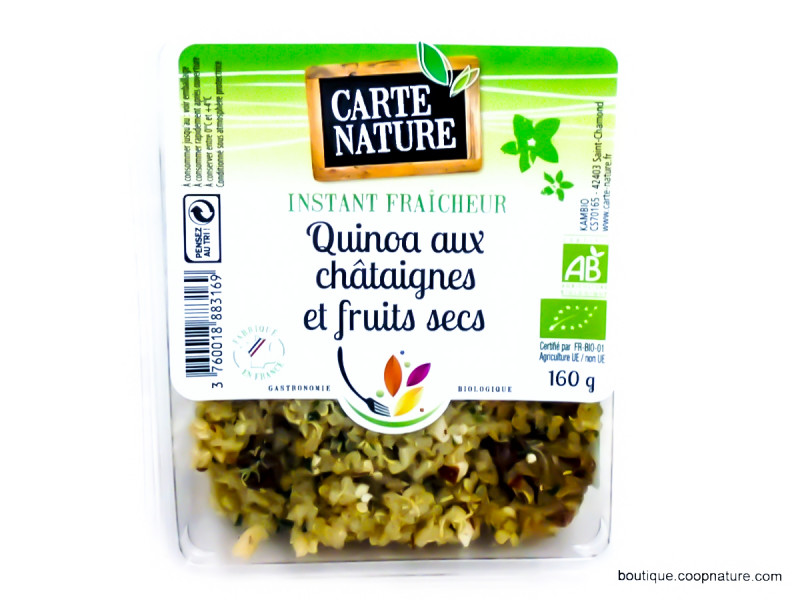Quinoa Châtaignes & Fruits Secs Bio 160g