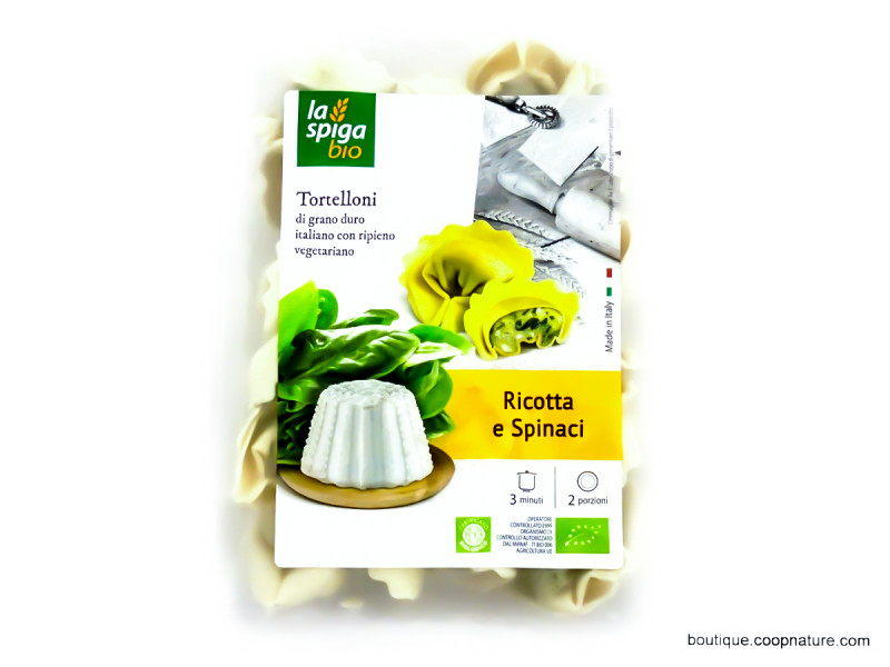 Tortellonis Ricotta Épinards Bio 250g