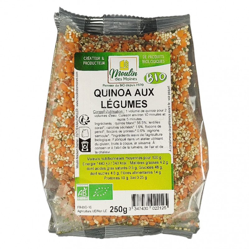 Quinoa aux Légumes 250g Bio
