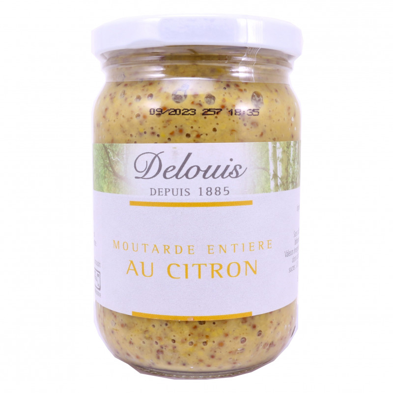 Moutarde Entière au Citron Bio 200g