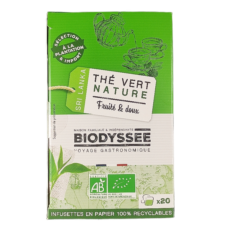 Thé Vert Infusion Nature x20 40g Bio
