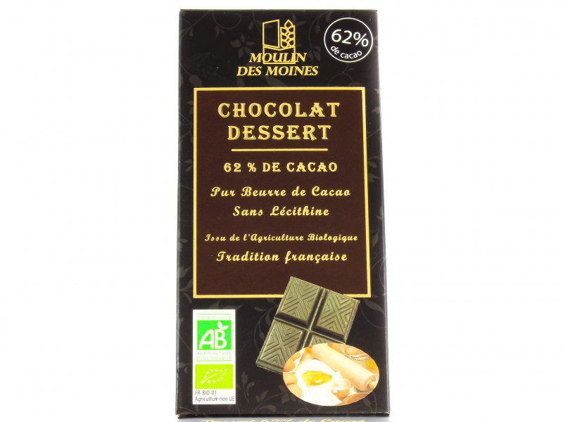 Chocolat Dessert 62% Bio 100g