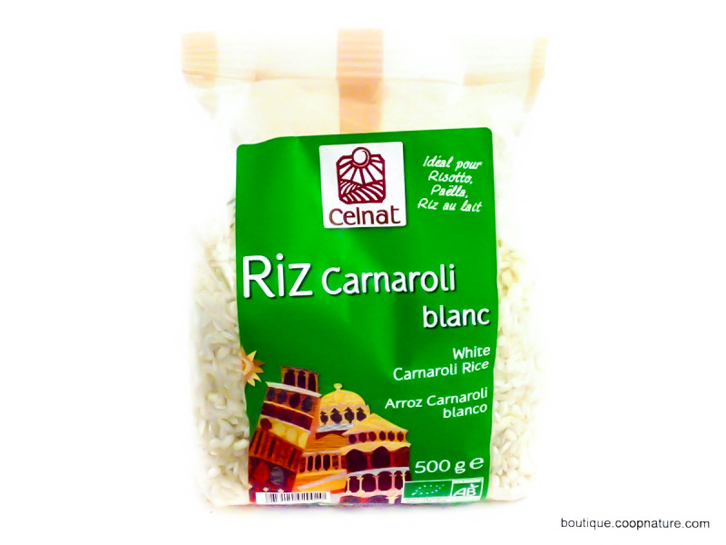Riz Carnaroli Blanc Bio 500g
