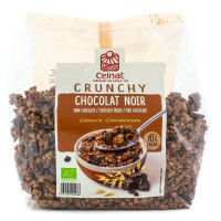 Céréales Petit Déjeuner Crunchy Chocolat Noir Bio 500g