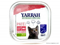 Nourriture Chats Pâté au Saumon Bio 100g