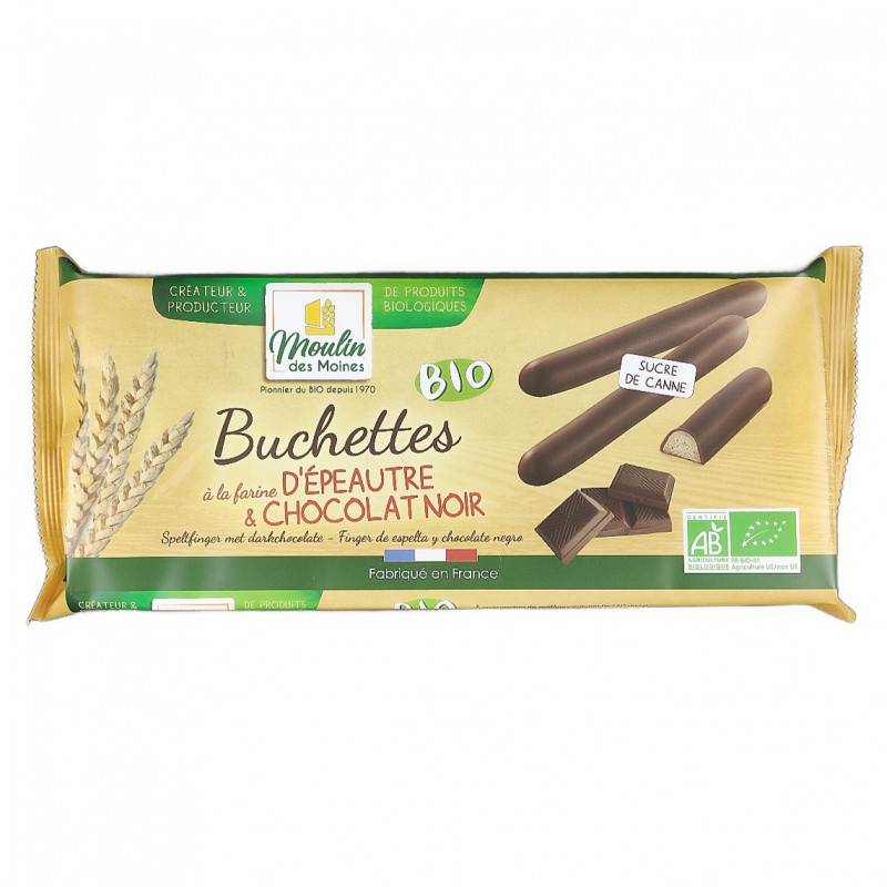 Buchettes Epeautre et Chocolat Noir 150g Bio