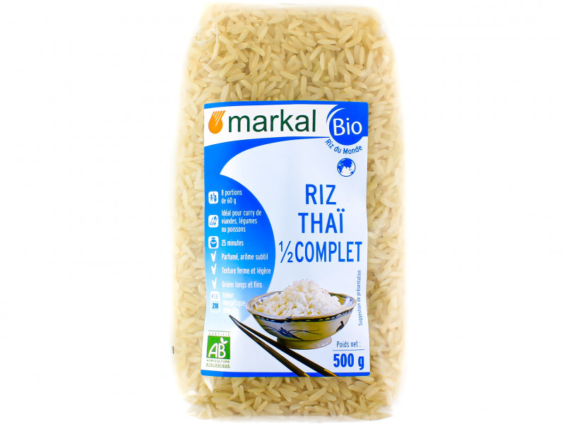 Riz Thaï Demi-Complet Bio 500g