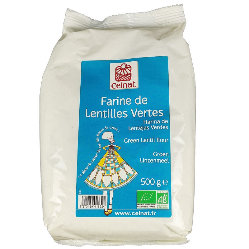 Farine de Lentilles Vertes 500g Bio