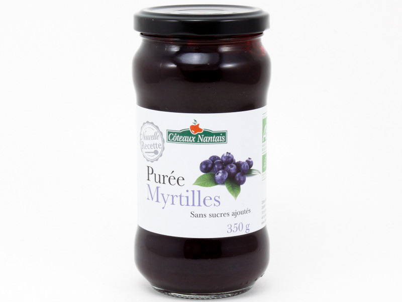 Purée de Myrtilles Bio 350g