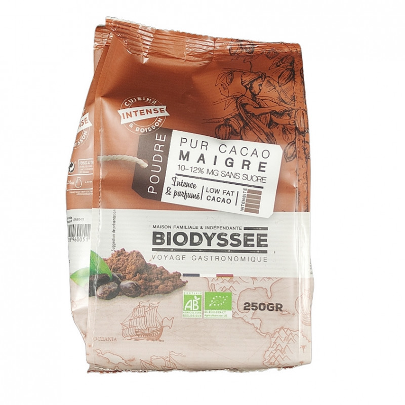 Poudre Cacao Maigre 250g Bio