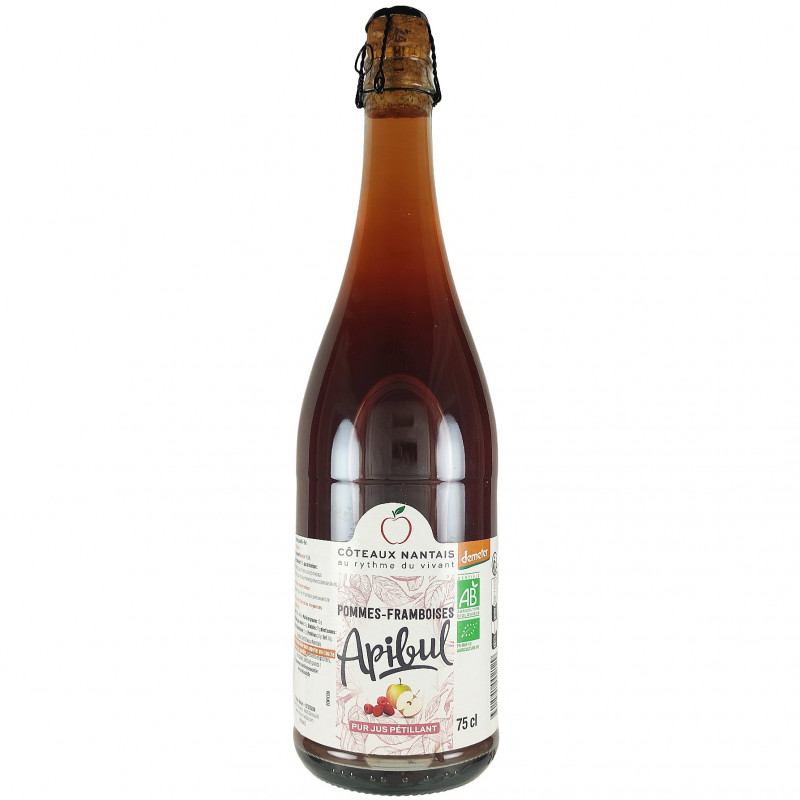 Apibul Pomme Framboises Pétillant Bio 75cl