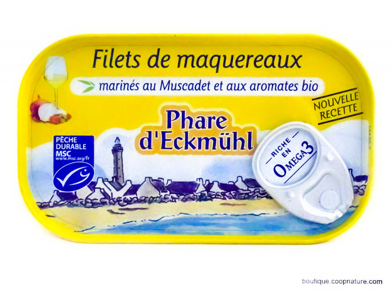 Filets de Maquereaux au Muscadet Aromatiques 118g