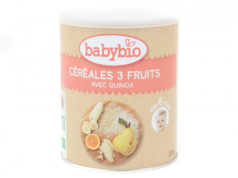 Céréales 3 Fruits et Quinoa Bio 220g