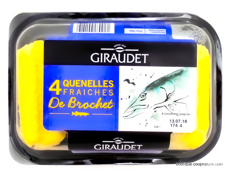 Quenelles Fraiches de Brochet x4 Bio 320g