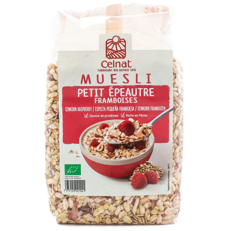 Müesli Petit Épeautre Framboises Bio 375g