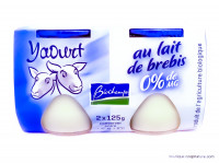 Yaourts Nature de Brebis Bio 2x125g