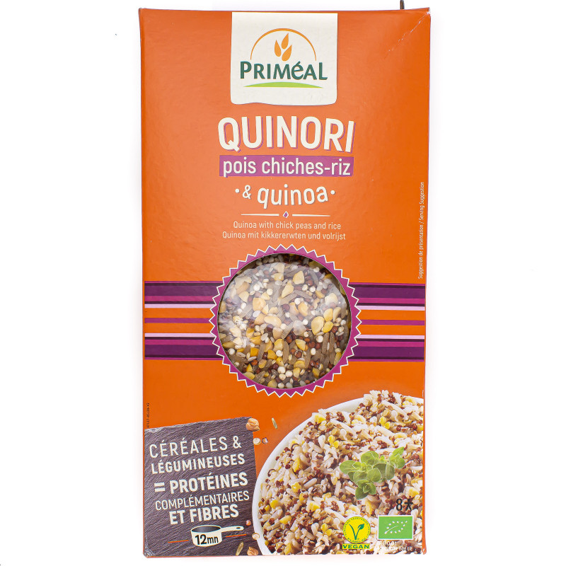 Quinori Pois Chiches Riz Quinoa Bio 500g
