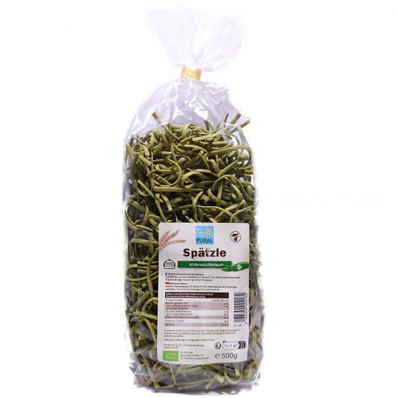 Spätzle à l'Ail des Ours Bio 500g