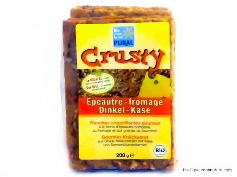 Biscuits Apéritifs Crusty Épeautre Fromage Bio 200g