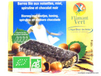 Barres Noisettes Miel Chocolat Bio 4x30g