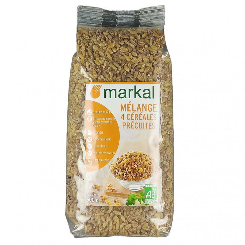 Mélange 4 Céréales Précuites 500g Bio