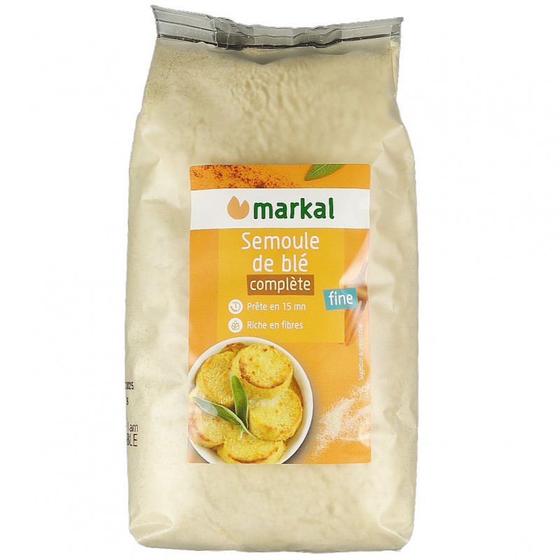Semoule de Blé Complète Fine 500g Bio