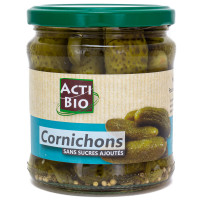 Cornichons en Bocal Sans Sucre Ajoutés Bio 330g