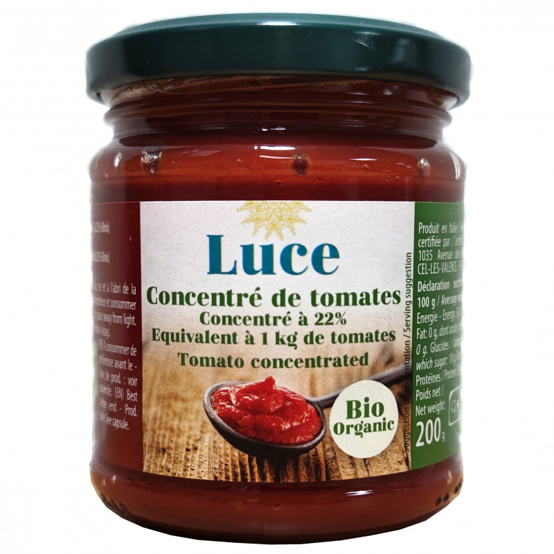 Concentré 22% de tomate Bio 200g