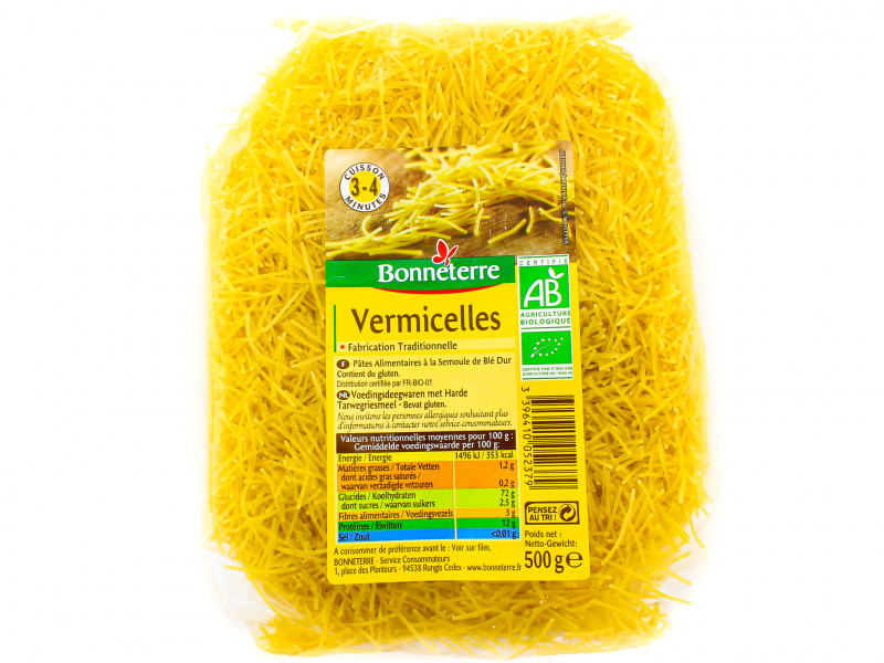 Vermicelles Blancs Bio 500g