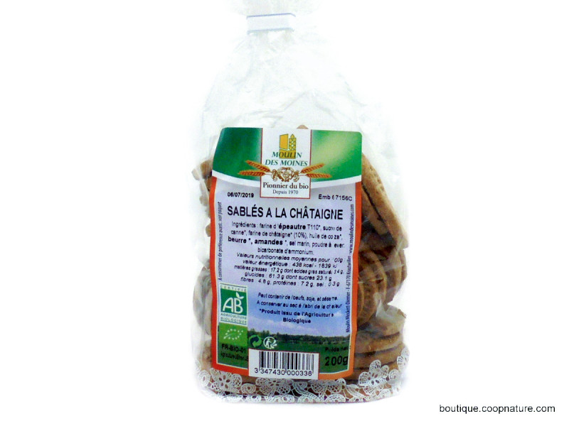 Sablés à la Châtaigne Bio 200g