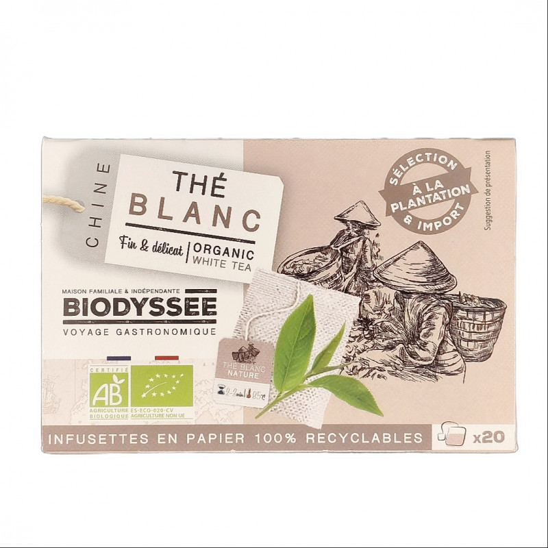 Thé Blanc Ceylan Infusion x20 Bio