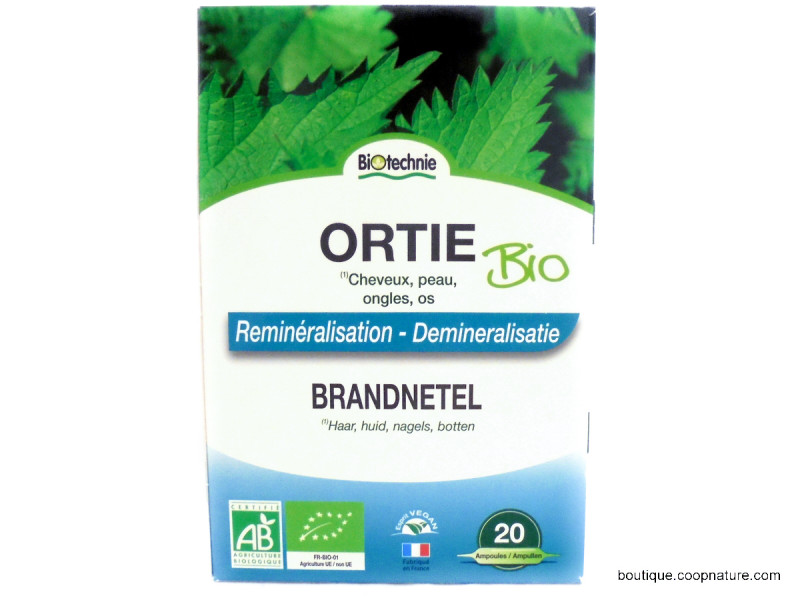 Ortie Cheveux Peau Ongle et Os Bio 20 ampoules