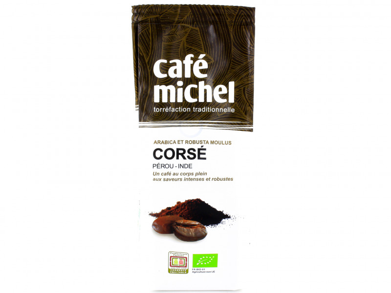 Café Pérou & Tanzanie Corsé Moulu Bio 250g