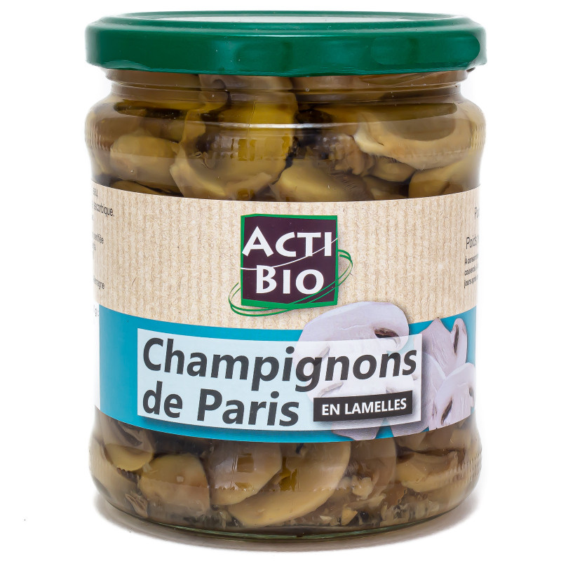 Champignons de Paris en Lamelles Bio 330g