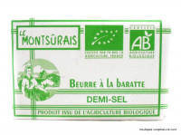 Beurre de Baratte 1/2 sel Bio 125g