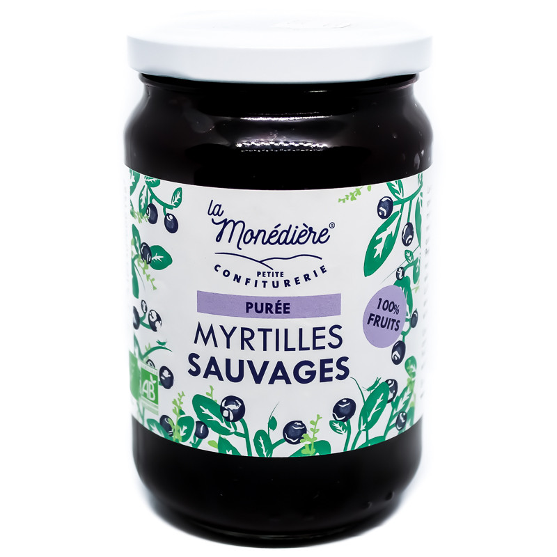 Purée de Myrtilles Sauvages Bio 280g