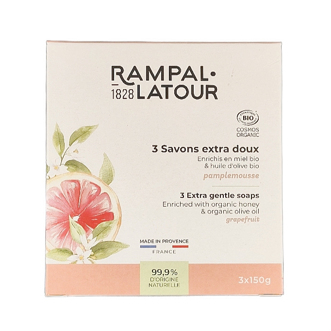 Savons Miel Pamplemousse 3x150g
