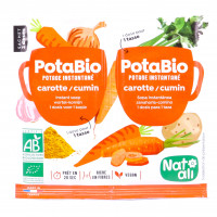 Potabio Potage Instantané Carotte Cumin Bio 2x8.5g